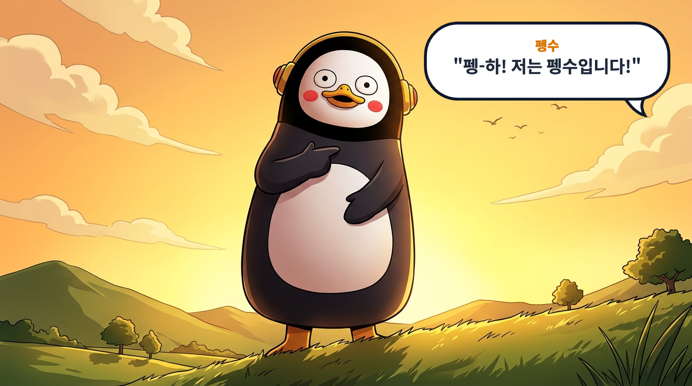 펭수의 하루 (4컷 웹툰) 1