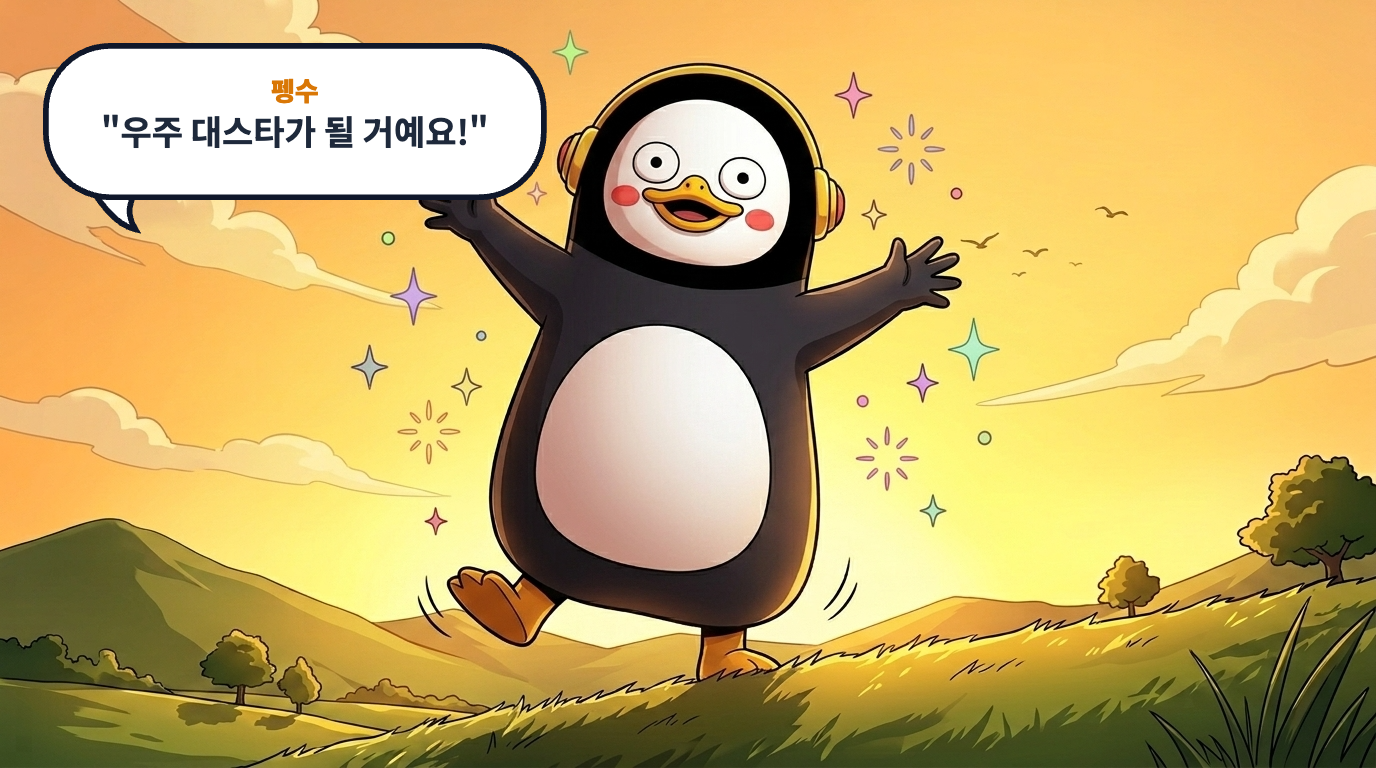 펭수의 하루 (4컷 웹툰) 2